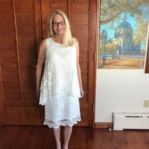 White lace dress